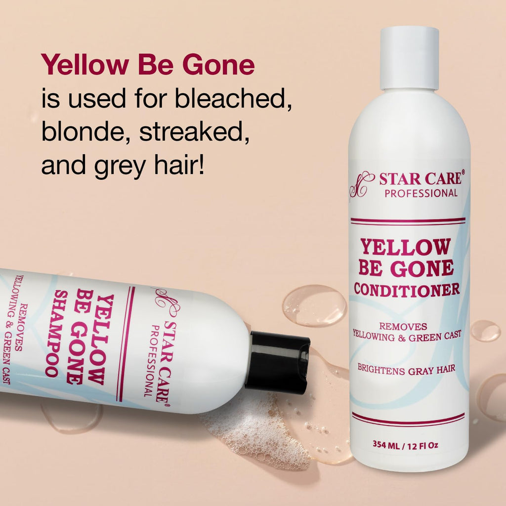 STAR CARE Yellow Be Gone Shampoo & Conditioner Set – 12 oz Each