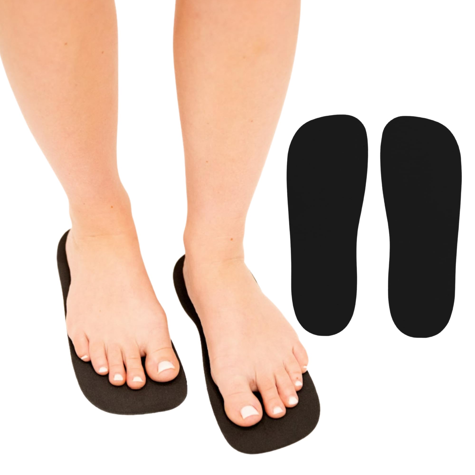 STICKONFEET 30 Pairs Premium Foam Feet Pads for Spray Tanning – Hygienic Disposable Foot Protectors