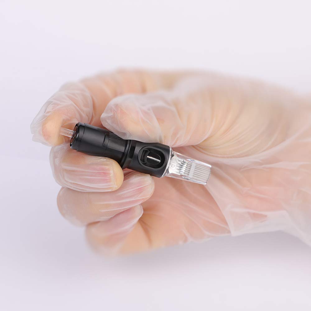 STIGMA EN05-20-1211RM: 20Pcs Disposable Needle Cartridges with Membrane Safety — Curved/Round Magnum Shader, Soft Edge