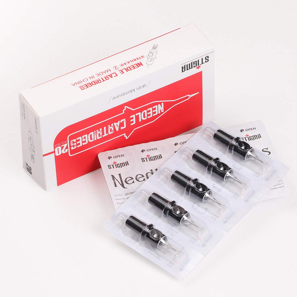 STIGMA EN05-20-1011RL Bugpin Round Liner Disposable Cartridges – 20Pcs Membrane-Safety Pack