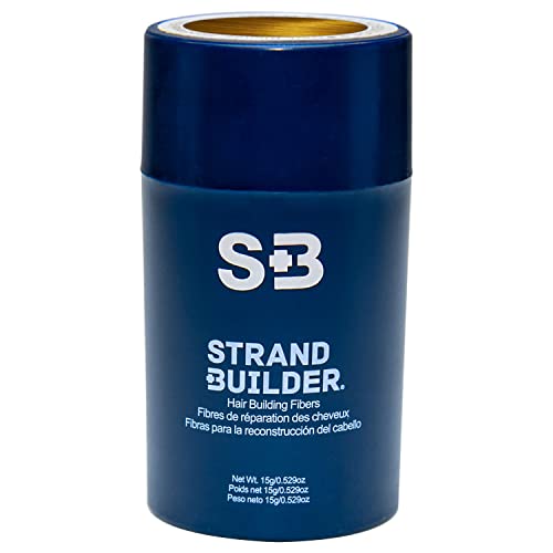 Strand Builder Hair Fibers - Natural Keratin Thickener for Thinning Hair (Dark Blonde) - 15g