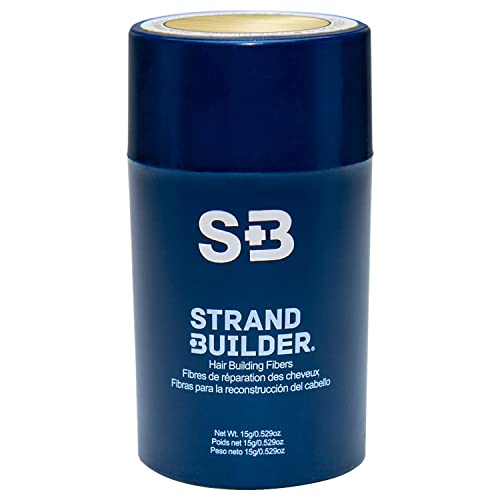 Strand Builder Hair Fibers – Natural Keratin Thickening for Thinning Hair (Blonde, 15g)