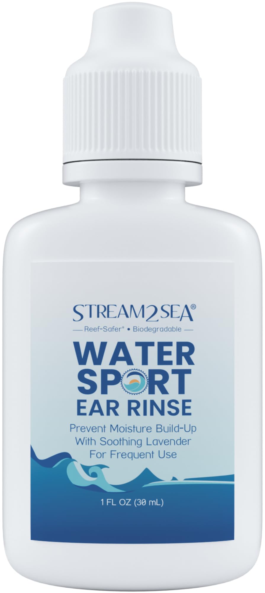 Stream2Sea Water Sport Ear Rinse – Biodegradable Ear Drops for Swimmers | 2 Pack, 1 fl oz