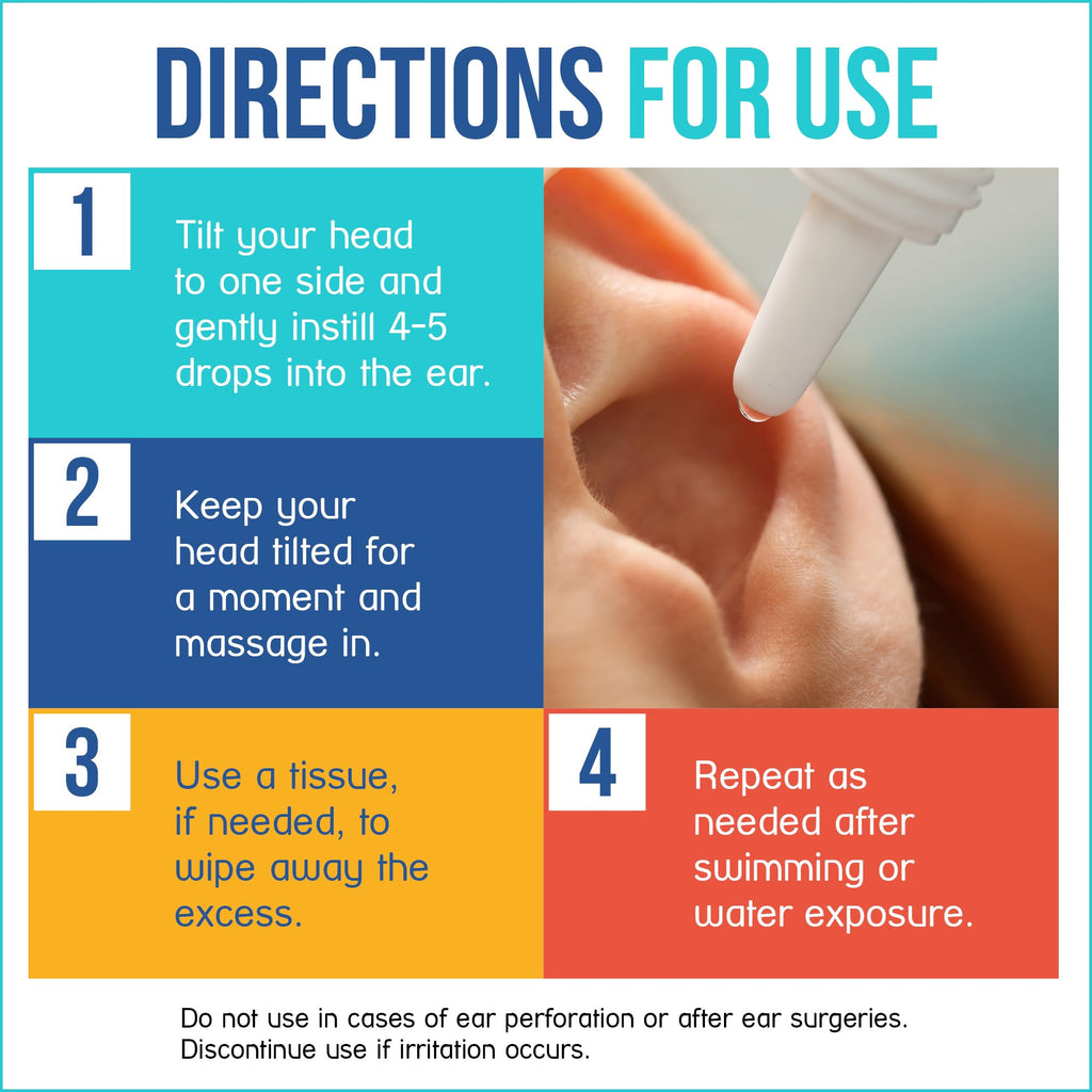 Stream2Sea Water Sport Ear Rinse – Biodegradable Ear Drops for Swimmers | 2 Pack, 1 fl oz