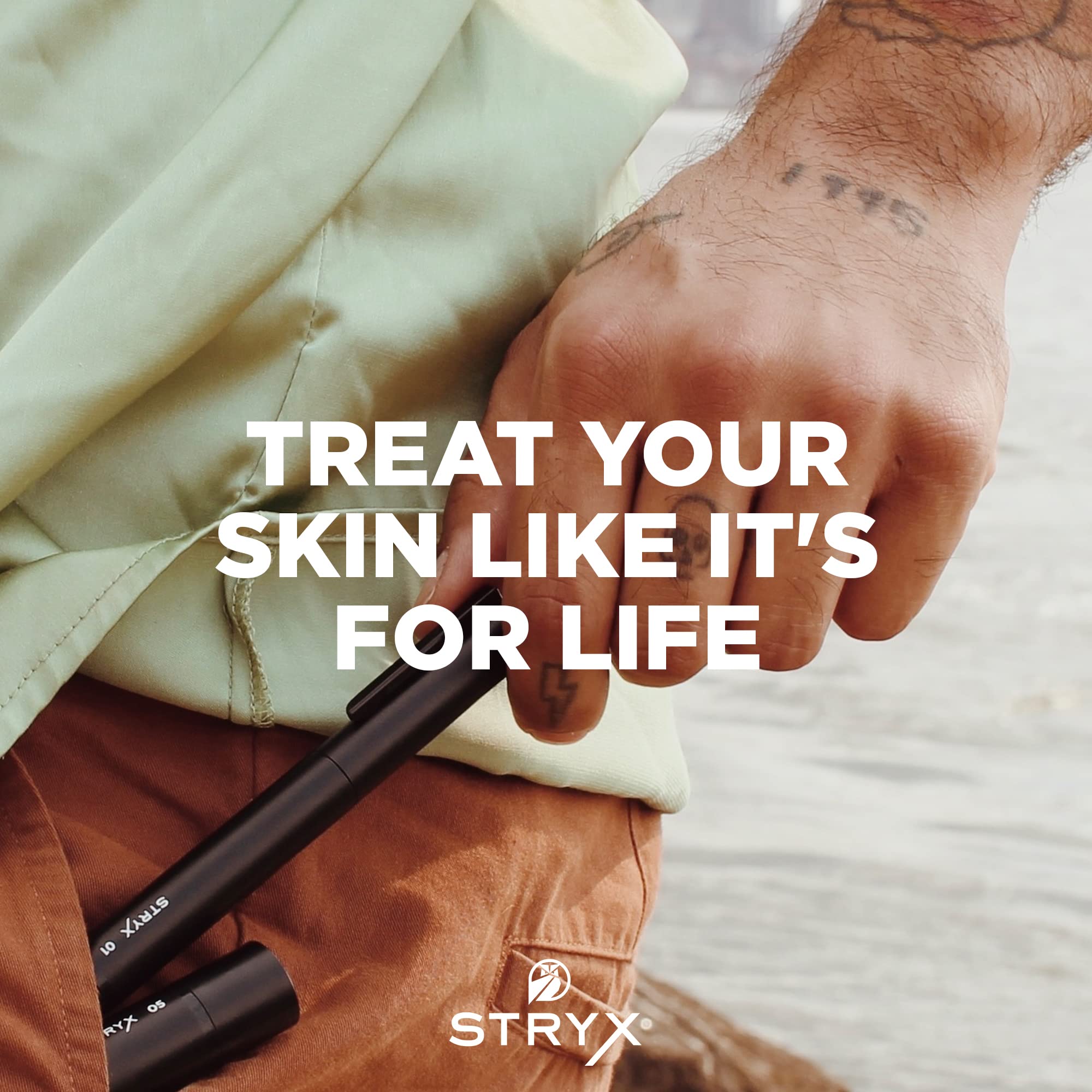 Stryx Concealer Stick Tool for Men – Deep Java, Undetectable Coverage