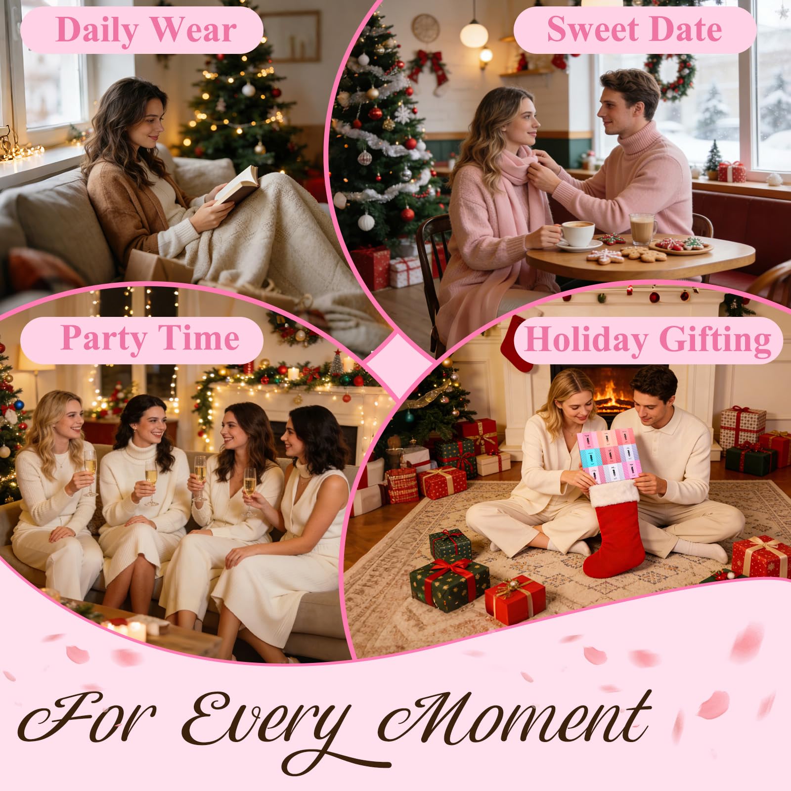 StSilkitty Galentines Day 9-Piece Roll-On Perfume Set – Travel-Size Scents
