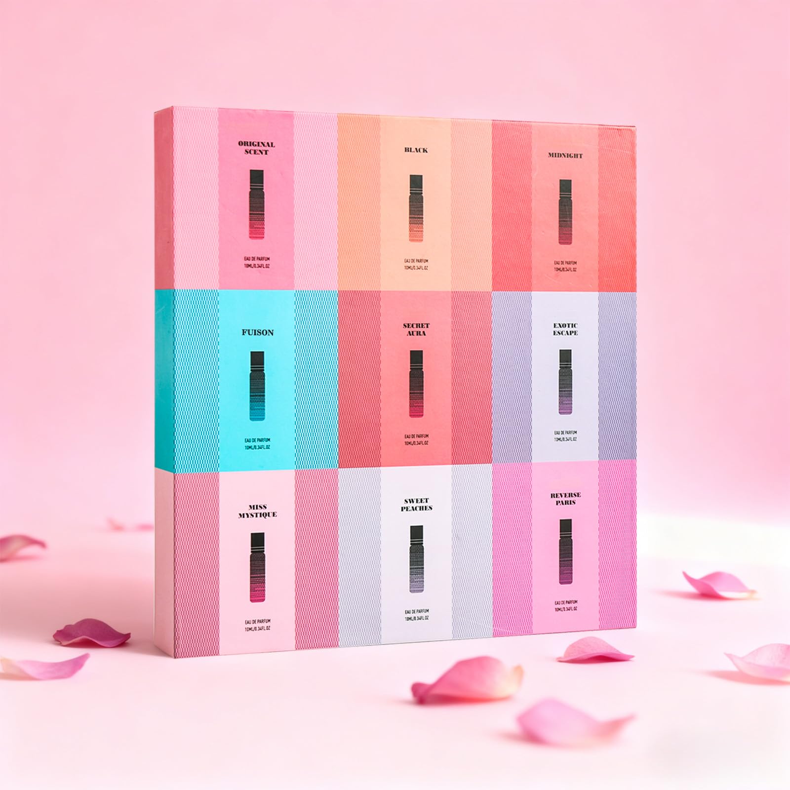 StSilkitty Galentines Day 9-Piece Roll-On Perfume Set – Travel-Size Scents