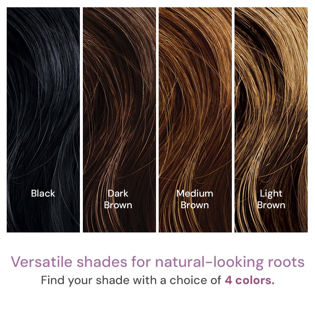 STYLE EDIT Root Touch Up Stick | Temporary Gray Root Concealer for Thin Hair | Black, 0.11 oz