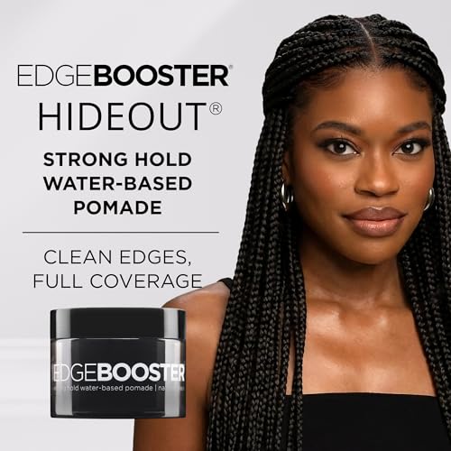 Style Factor Edge Booster Hideout Pomade – Black Tint, Strong Hold, Gray Coverage
