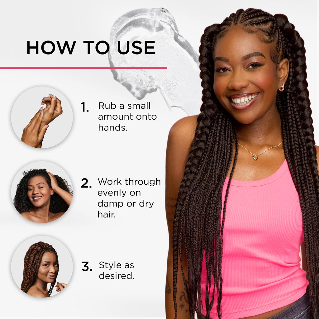 Style Factor Lock BOOSTER Twist & Grip Braid Gel (10.1 Oz.) with Marula Oil — Strong Hold, Flake-Free, Frizz-Free Hair Braiding Gel for Defined & Long-Lasting Twists, Locs & Braids