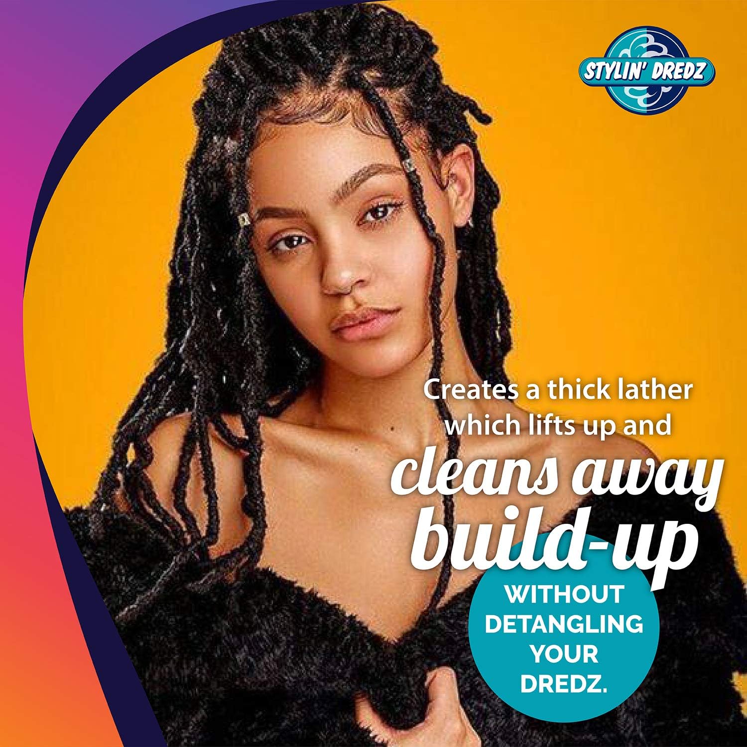 Stylin Dredz Spray Shampoo – Residue-Free Dreadlock Cleanse with Tea Tree Oil (2 x 350 ml)