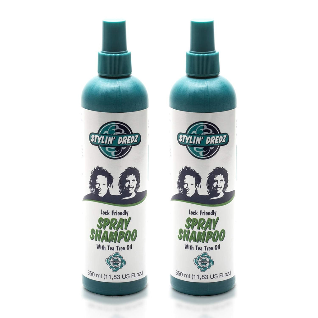 Stylin Dredz Spray Shampoo – Residue-Free Dreadlock Cleanse with Tea Tree Oil (2 x 350 ml)