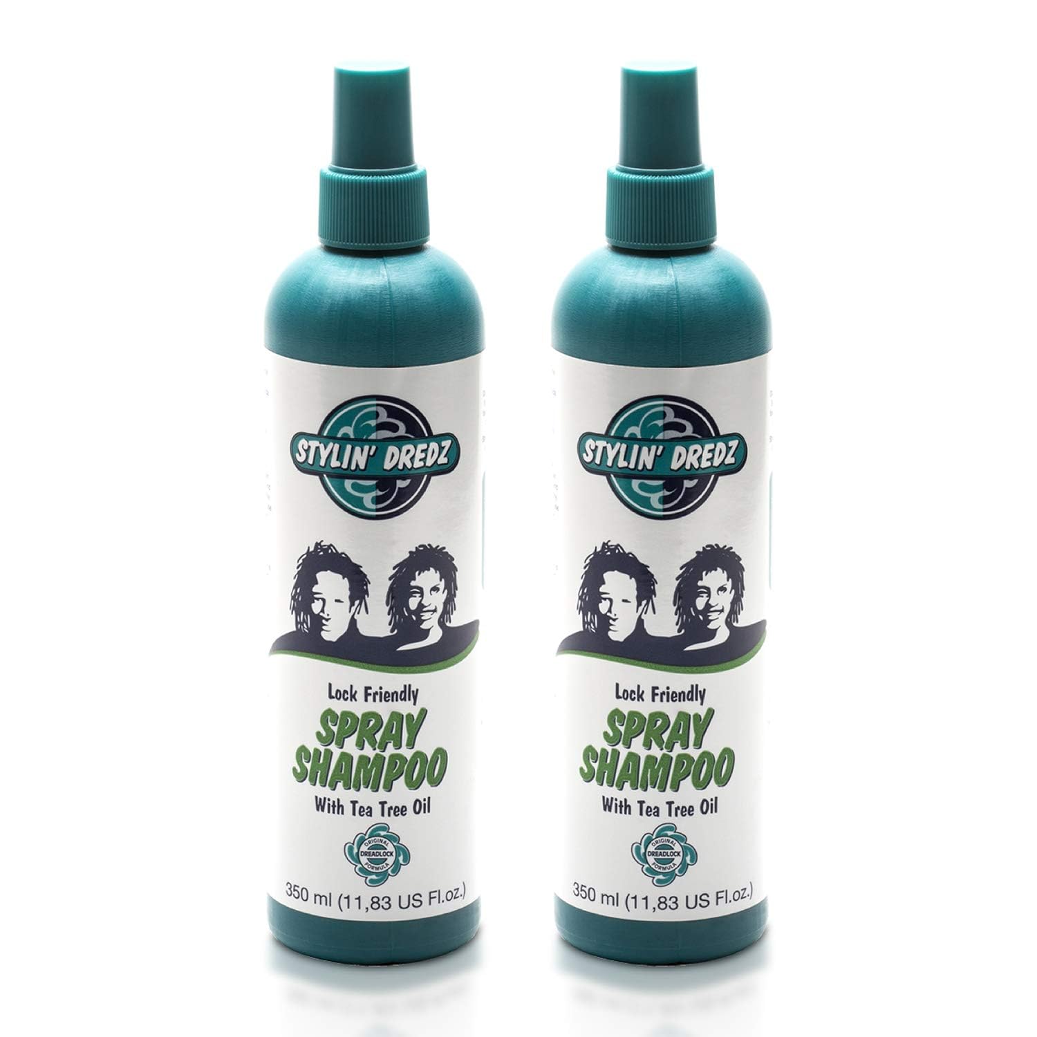 Stylin Dredz Spray Shampoo – Residue-Free Dreadlock Cleanse with Tea Tree Oil (2 x 350 ml)