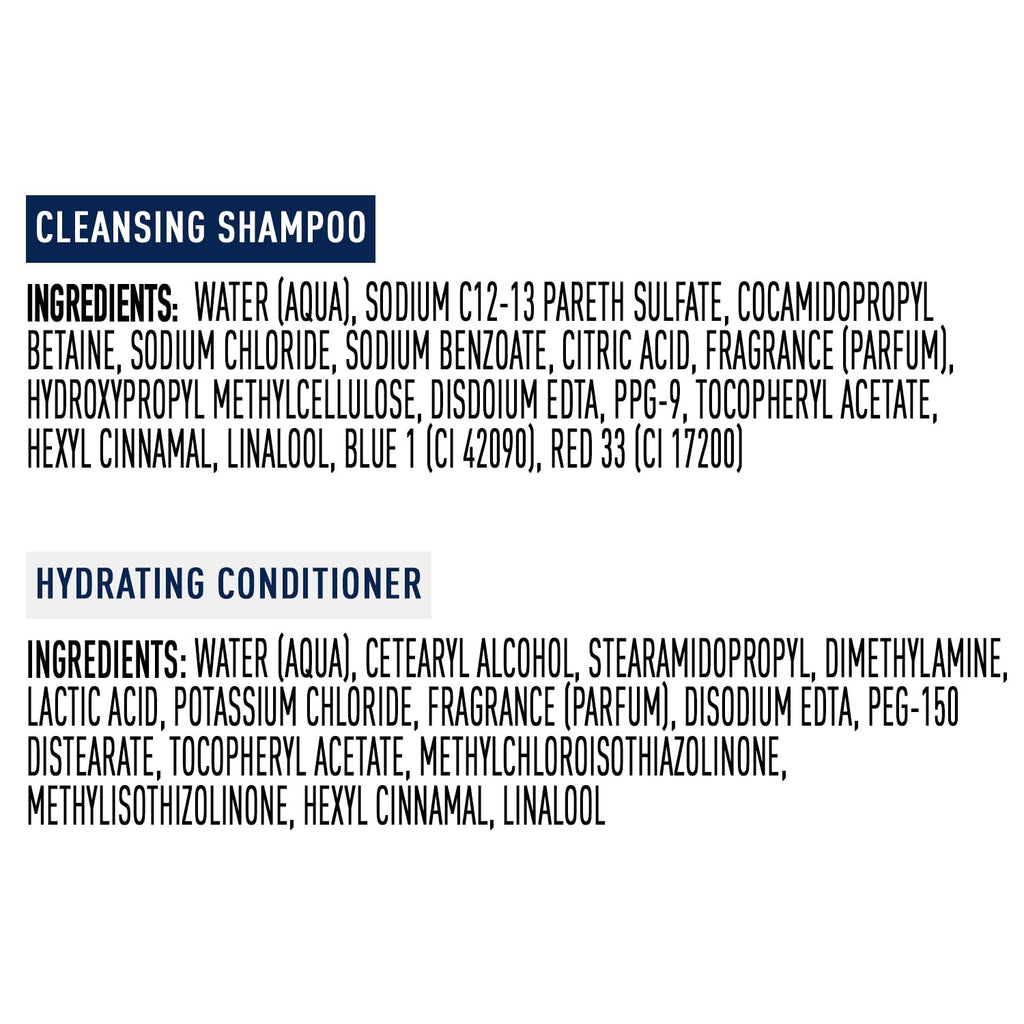 Suave Shampoo & Conditioner Set – Clarifying & Hydrating, 2x22.5 oz