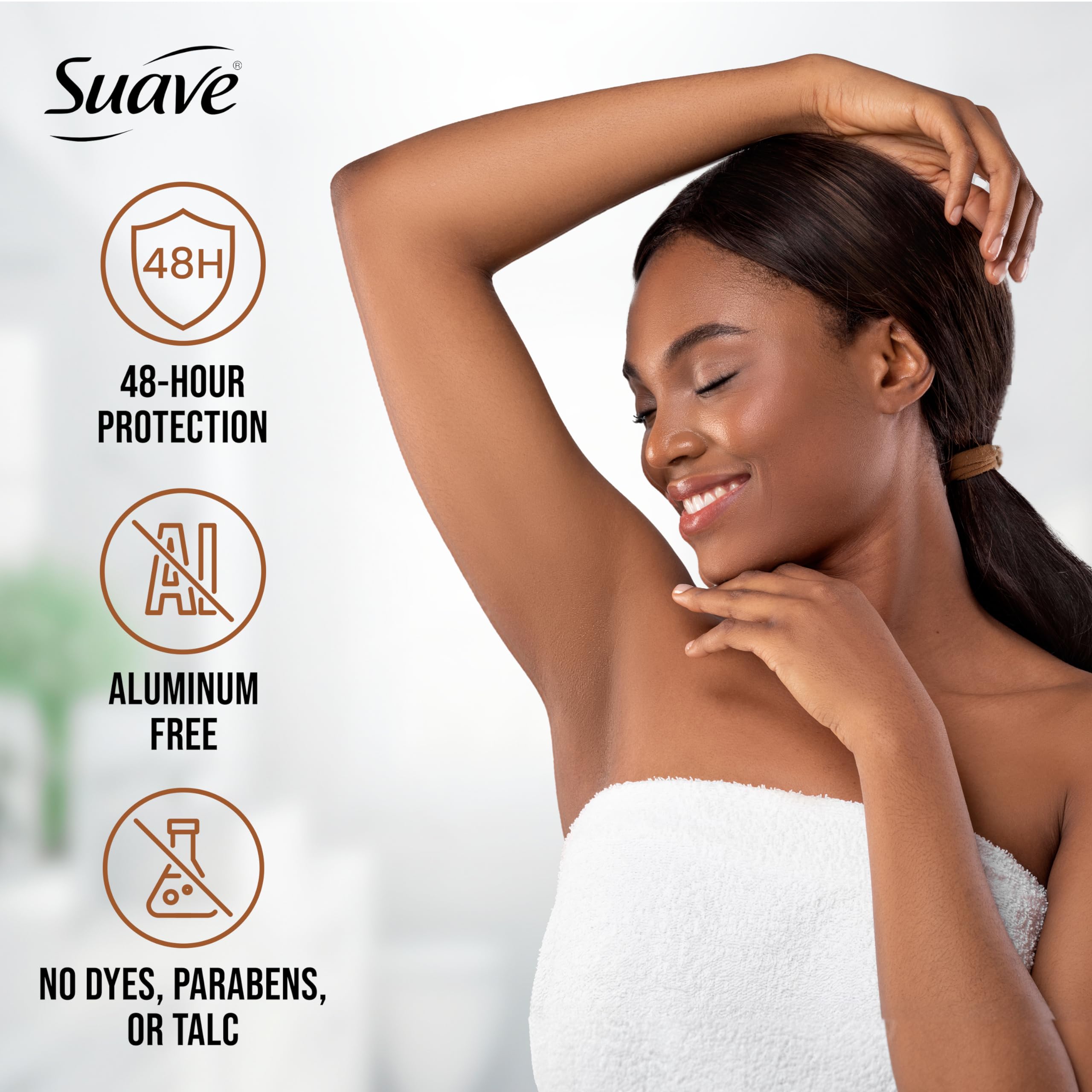 Suave Coconut & Vanilla Aluminum-Free Deodorant for Women – 2-Pack (2.6 oz each)