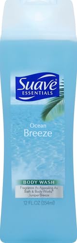 Suave Essentials Ocean Breeze Body Wash – Hydrating Deep Clean, 15 fl oz