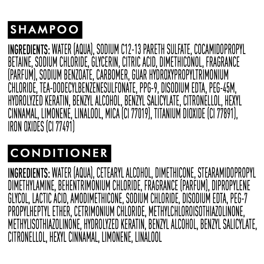 Suave Keratin Infusion Shampoo & Conditioner Set – Smoothing, 48H Frizz Control, 12.6 oz Each
