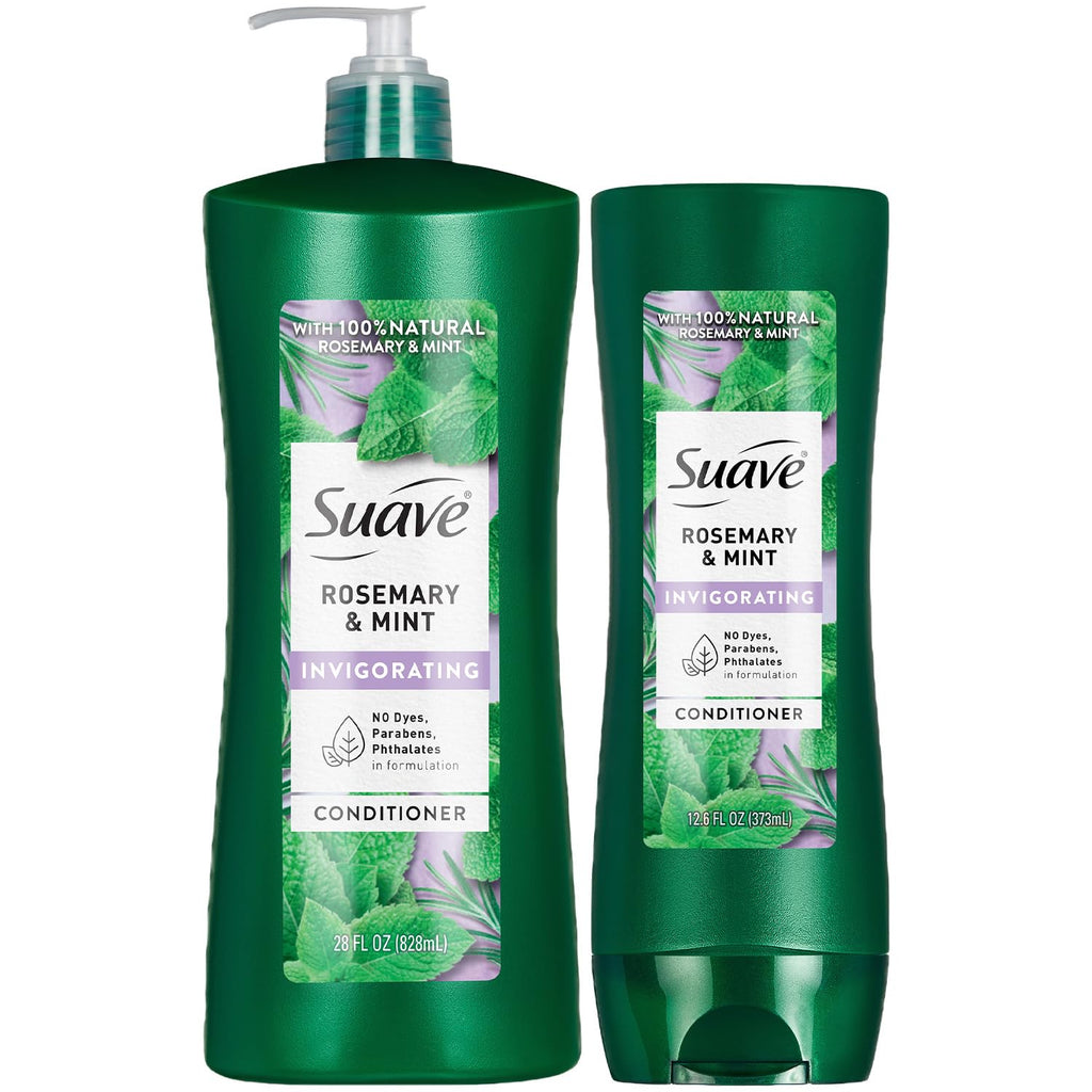 Suave Rosemary & Mint Conditioner – 2-Size Bundle for Revitalizing Dry Hair | Gentle & Invigorating