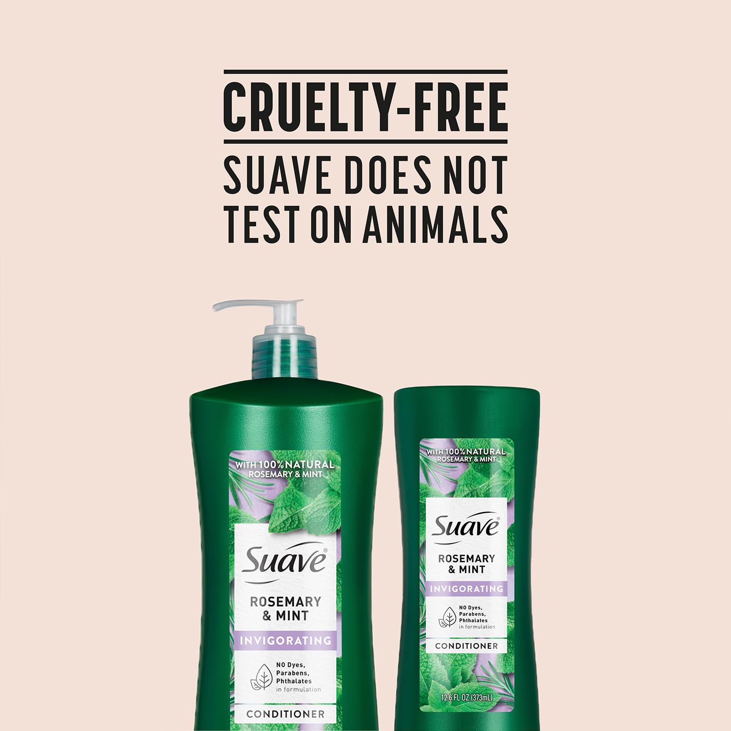 Suave Rosemary & Mint Conditioner – 2-Size Bundle for Revitalizing Dry Hair | Gentle & Invigorating