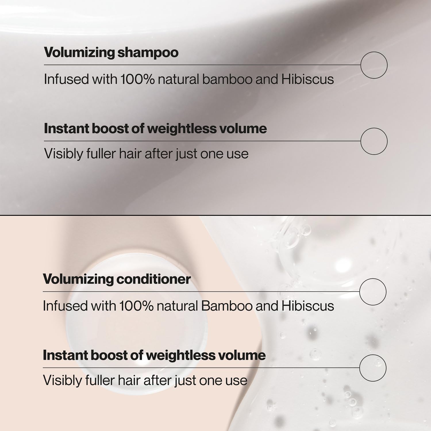 Suave Bamboo & Hibiscus Volumizing Shampoo & Conditioner Set – For Fine, Flat Hair, 12.6 Oz Each