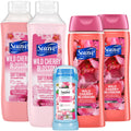 Suave Shampoo, Conditioner & Body Wash 2-Pack + Invisible Solid Deodorant – Wild Cherry Blossom