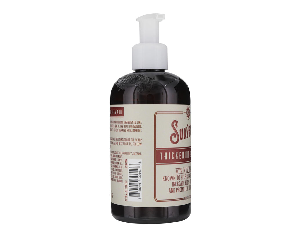 Suavecito Hair Thickening Shampoo with Niacinamide – Vitamin B3 for Thinning Hair