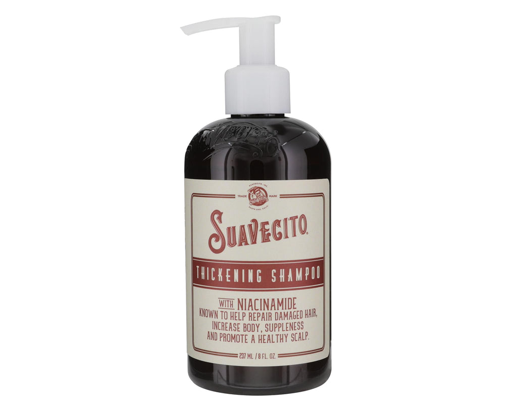 Suavecito Hair Thickening Shampoo with Niacinamide – Vitamin B3 for Thinning Hair