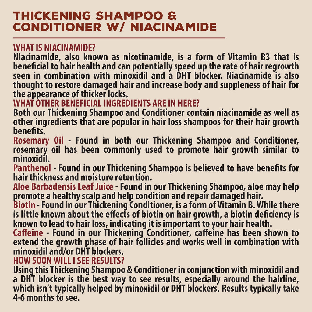 Suavecito Hair Loss Treatment Kit – Minoxidil 5%, Thickening Shampoo & Conditioner, Matte Hair Cream with DHT Blocker (1 Month)