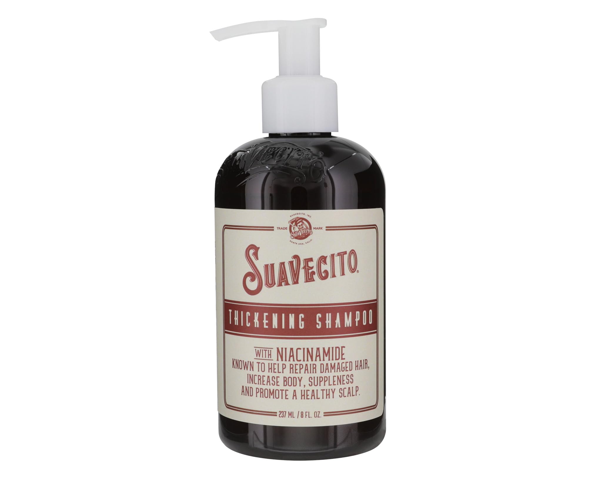 Suavecito Hair Thickening Shampoo with Niacinamide – Vitamin B3 for Thinning Hair