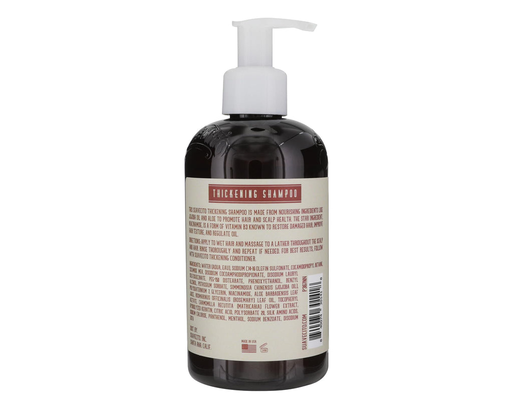 Suavecito Hair Thickening Shampoo with Niacinamide – Vitamin B3 for Thinning Hair