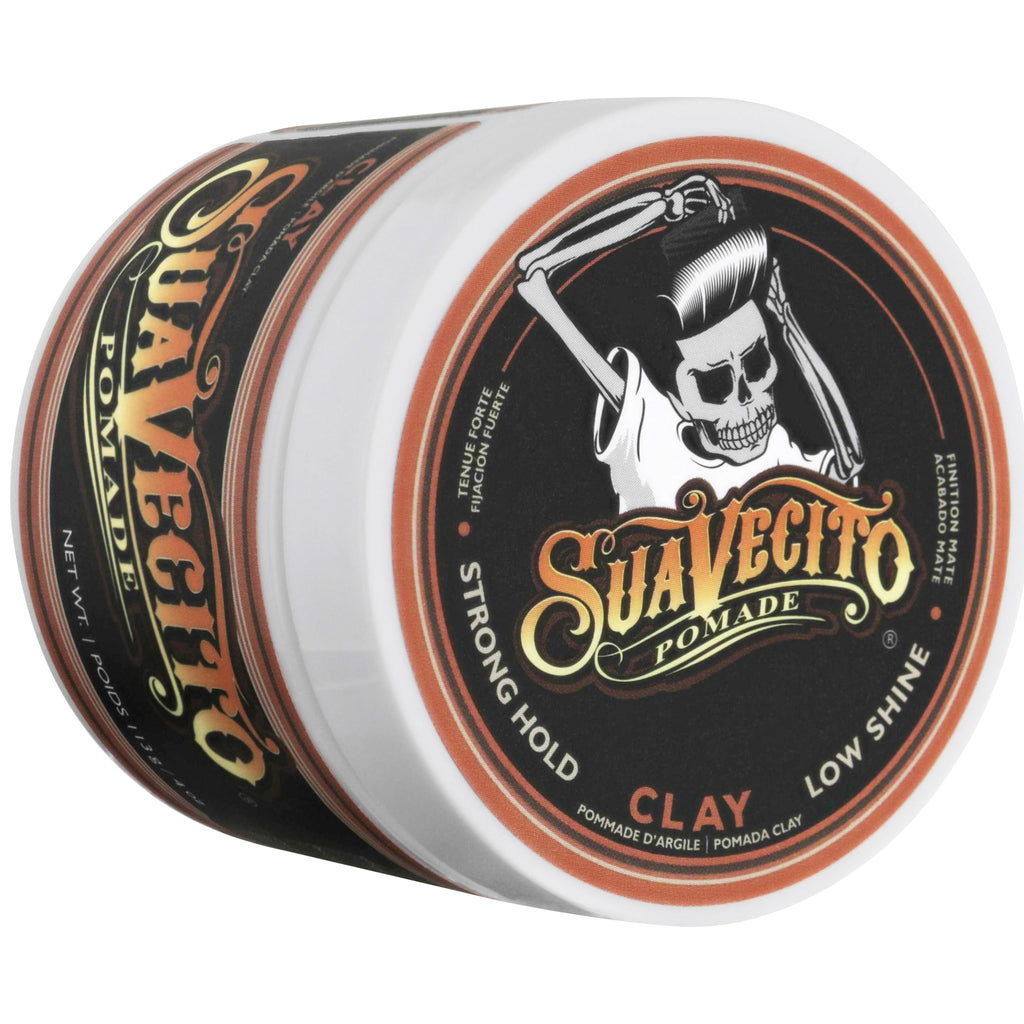 Suavecito Pomade Firme Clay – Strong Hold Matte Hair Clay for Men (Pack of 2, 4 oz each)