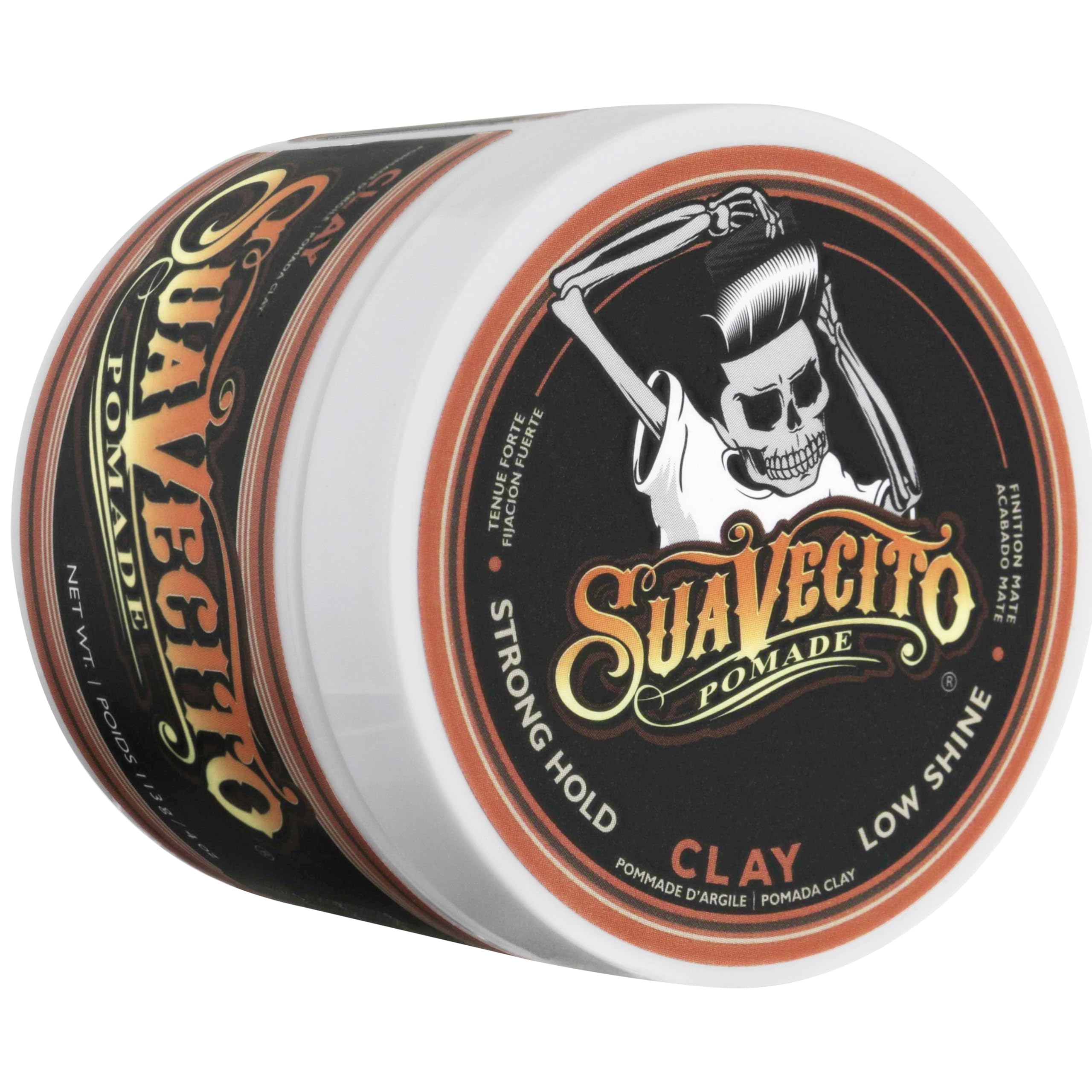 Suavecito Pomade Firme Clay – Strong Hold Matte Hair Clay for Men (Pack of 2, 4 oz each)