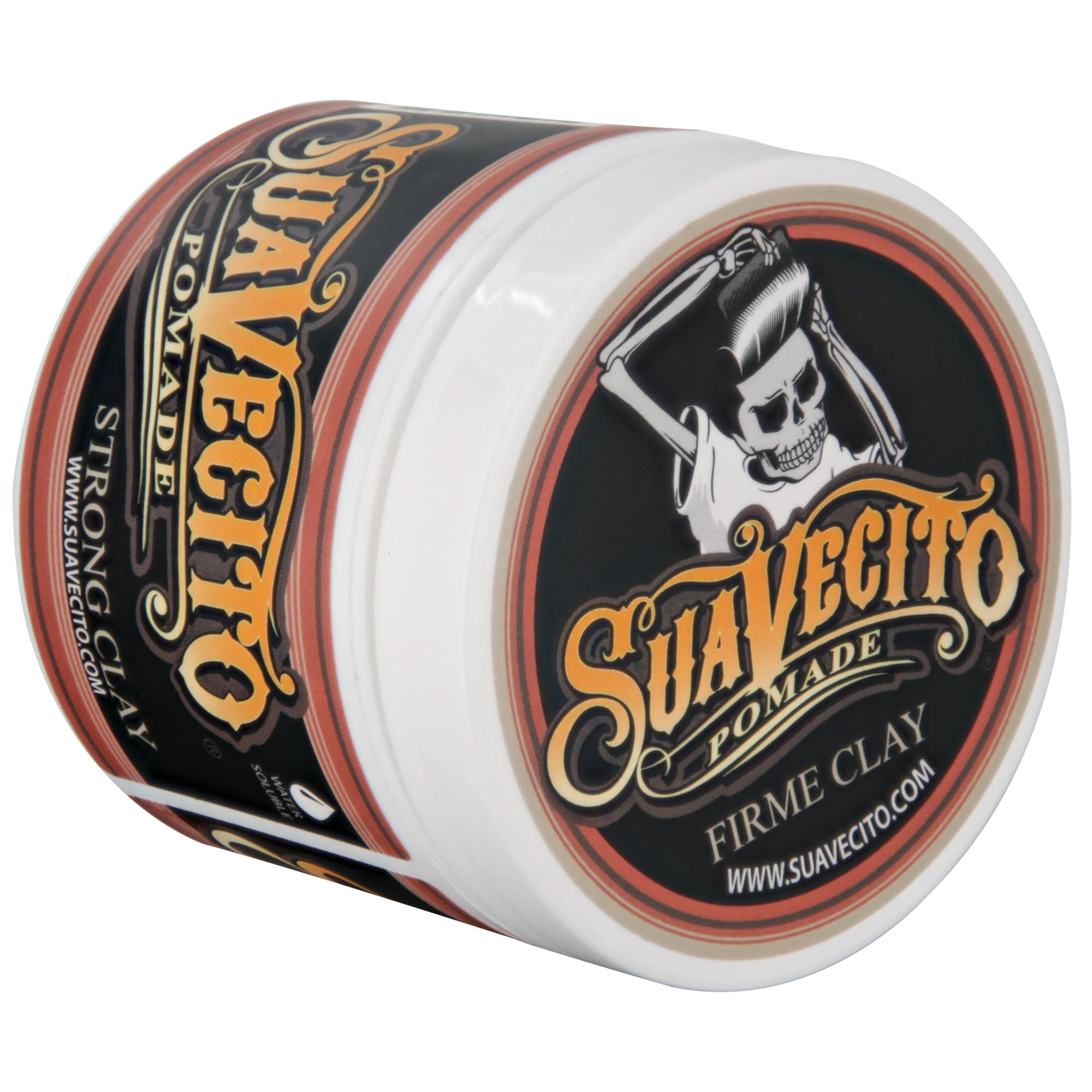 Suavecito Pomade Firme Clay 5 oz | Strong Hold, Matte Finish, Natural Texture