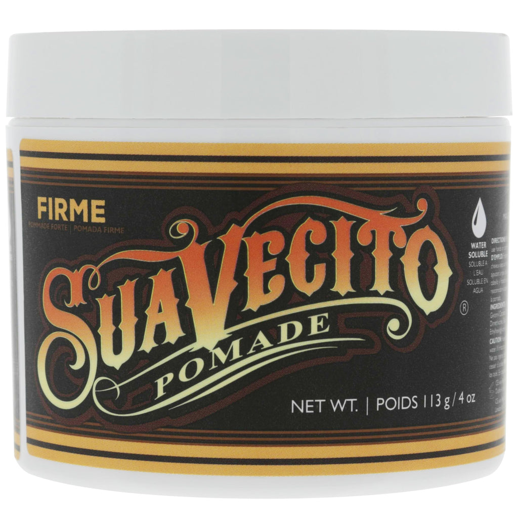 Suavecito Pomade Firme Hold 4 oz – 2 Pack | Strong Hold, Medium Shine, Water-Based