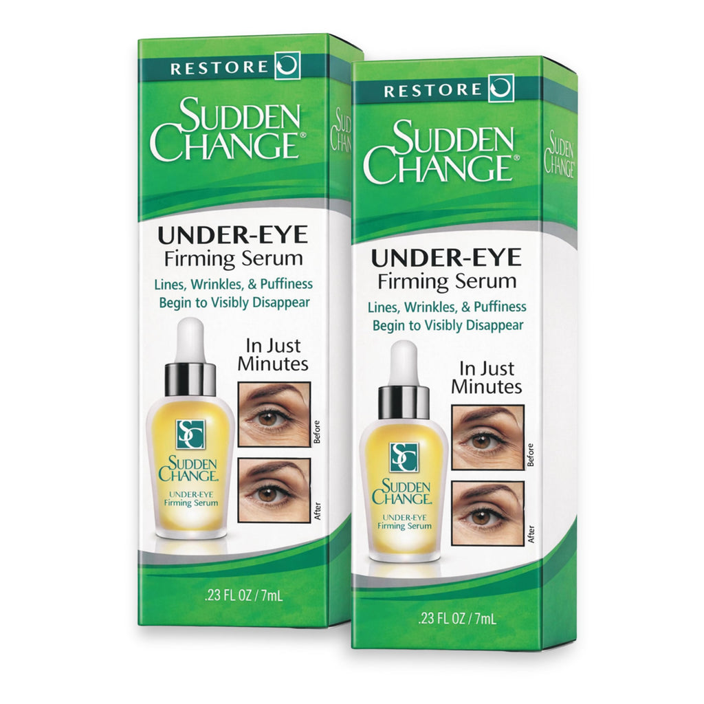 Sudden Change Instant Under-Eye Firming Serum – Fast-Acting Eye Tightening Serum for Bags, Puffiness, Lines & Wrinkles (0.23 oz, Pack of 2)