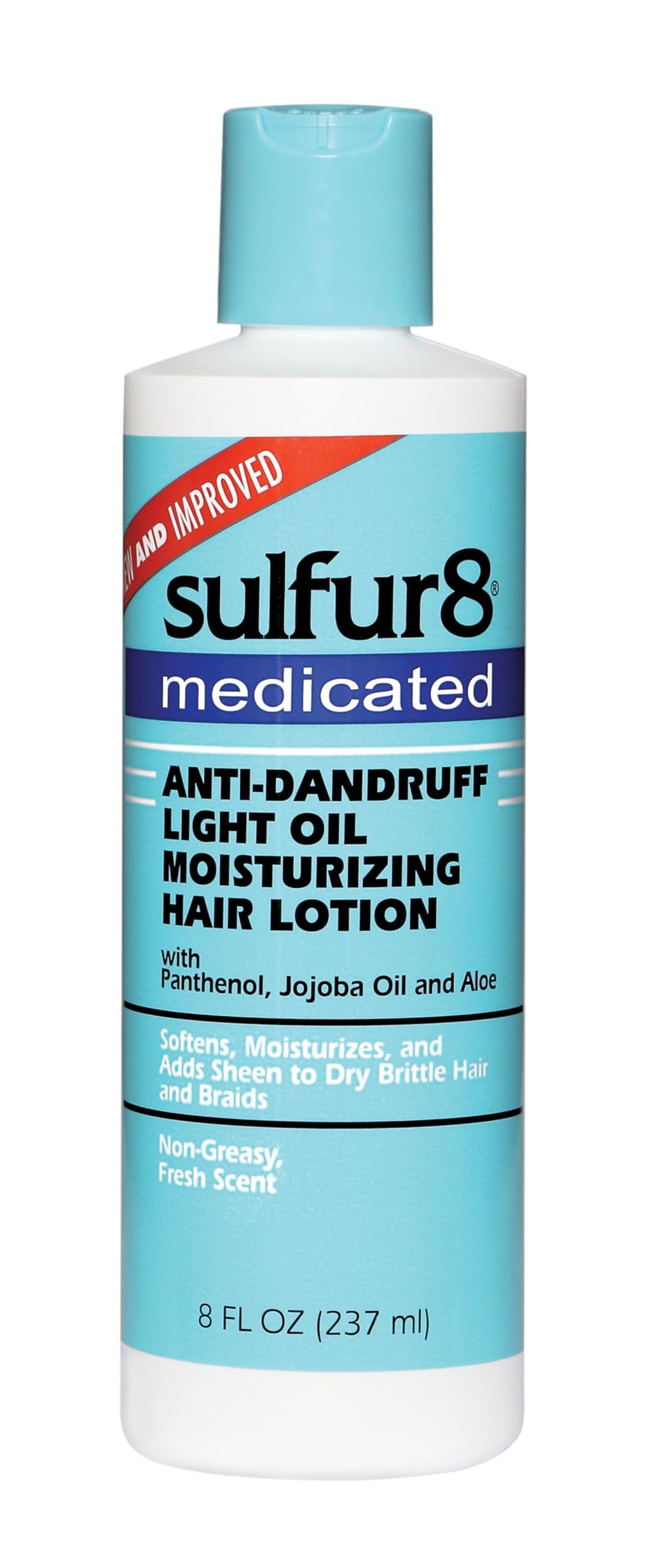 Sulfur 8 Medicated Oil Moisturizing Lotion – Dry Scalp Relief, Lightweight Daily Care (8 oz)