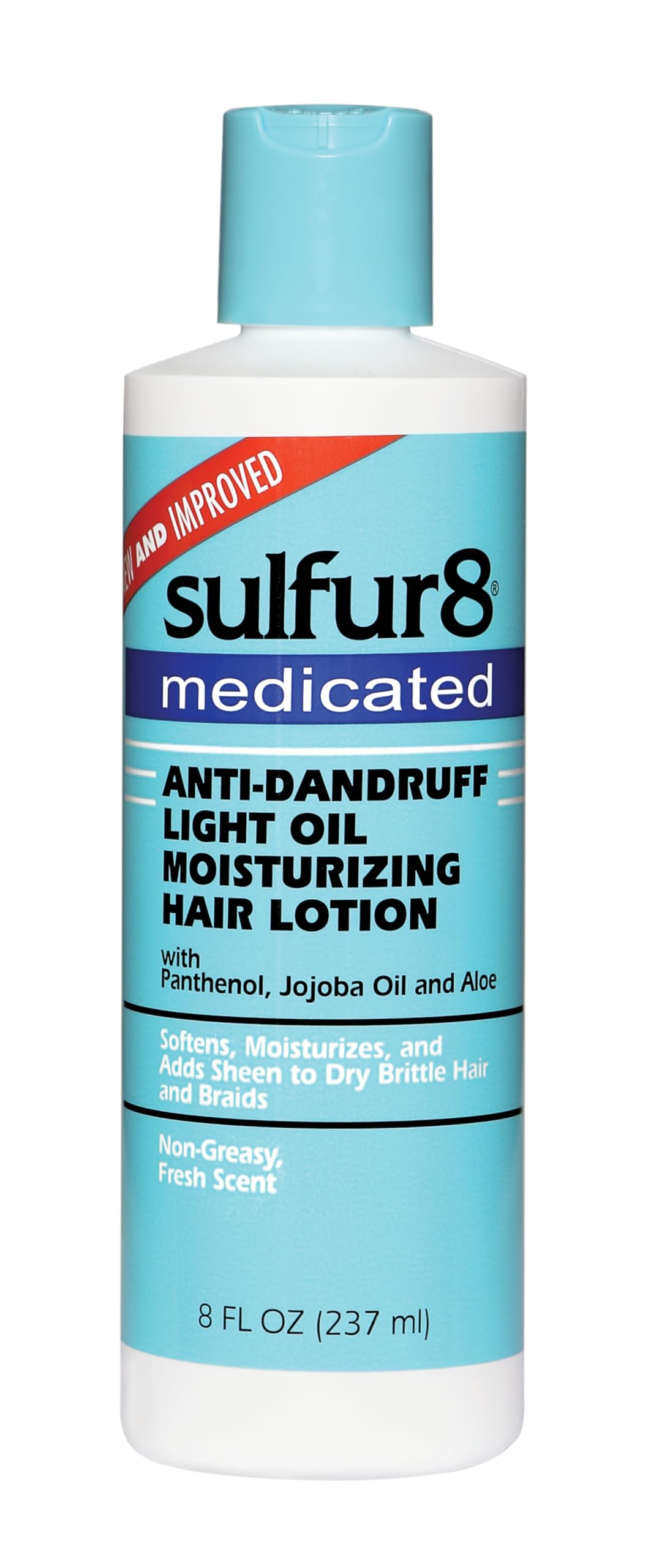 Sulfur 8 Medicated Oil Moisturizing Lotion – Dry Scalp Relief, Lightweight Daily Care (8 oz)
