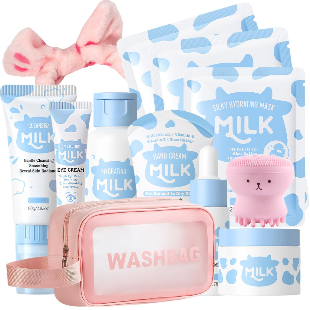 Sulily Milk Skincare Set for Kids & Teens — 12-in-1 Hydration
