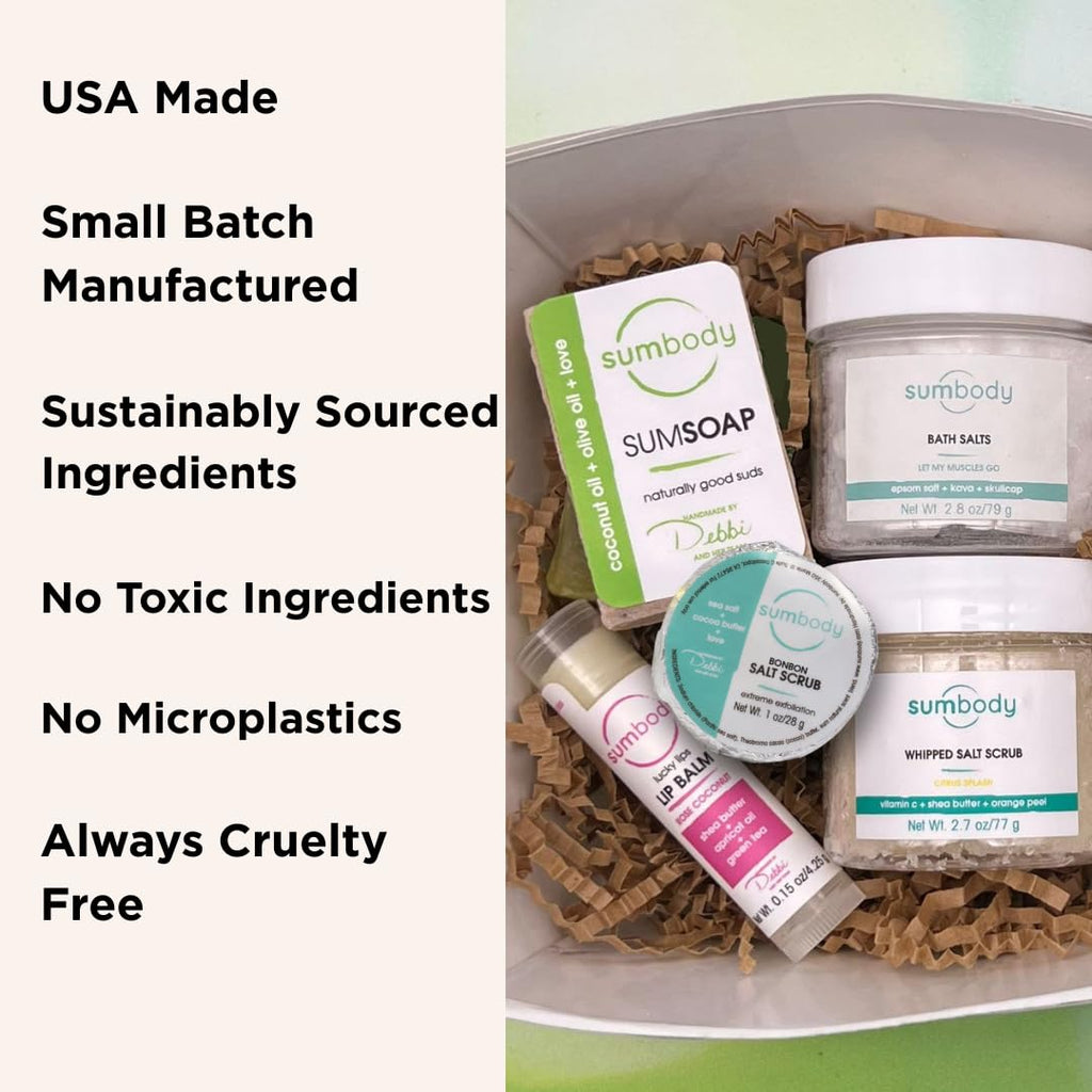 Sumbody USA Made Mini Self Care Gift Set – 6pc Aromatherapy Spa Box