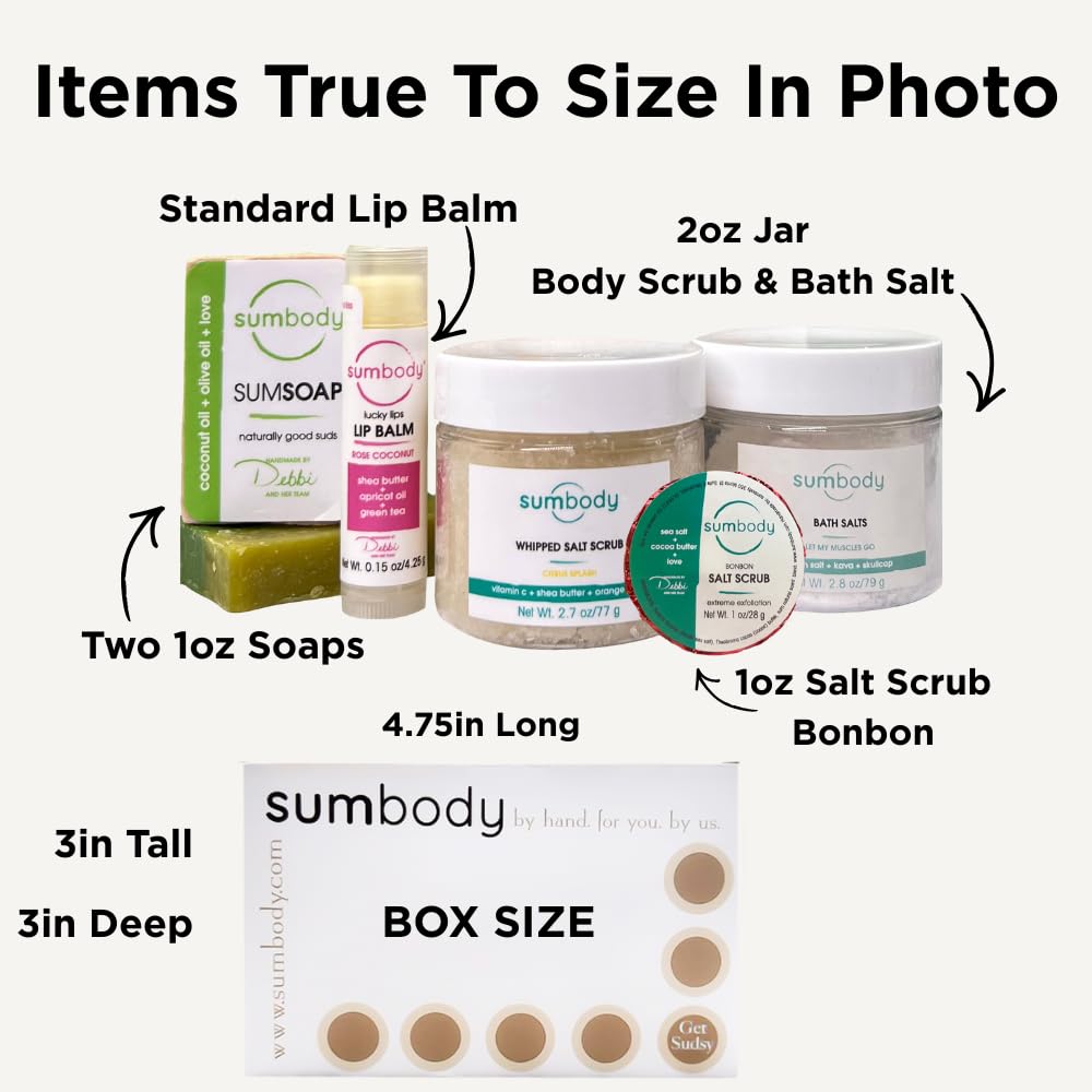 Sumbody USA Made Mini Self Care Gift Set – 6pc Aromatherapy Spa Box