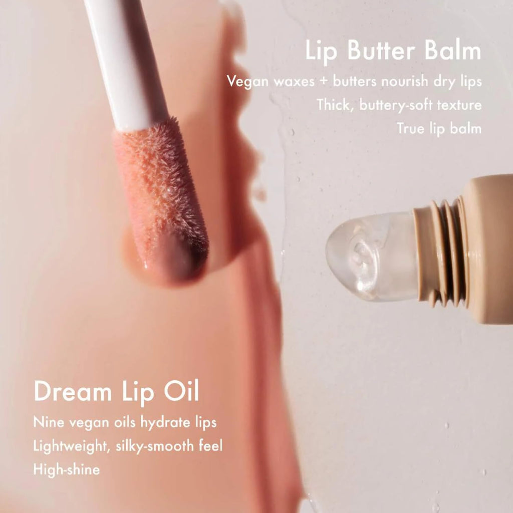 Summer Fridays Dream Lip Oil - Bare Sand Tint, Deep Hydration, High Shine, Non Sticky (0.15 oz)