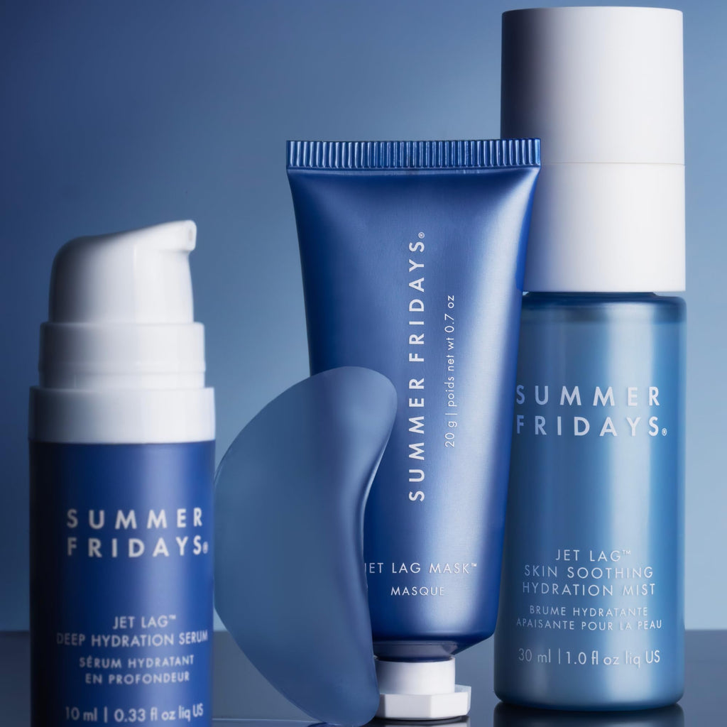 Summer Fridays Jet Lag Essentials Mini Skincare Set – Travel Size 4‑Piece