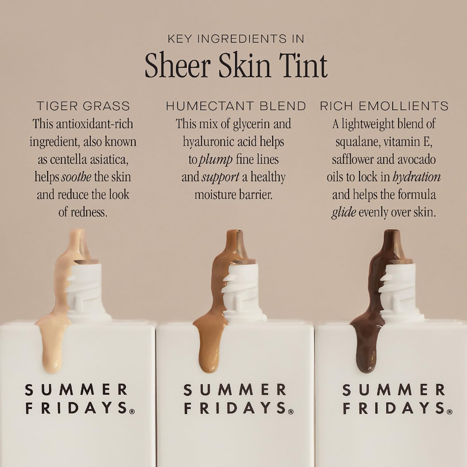 Summer Fridays Sheer Skin Tint with Hyaluronic Acid – Shade 7 (Medium Deep, Golden Neutral)