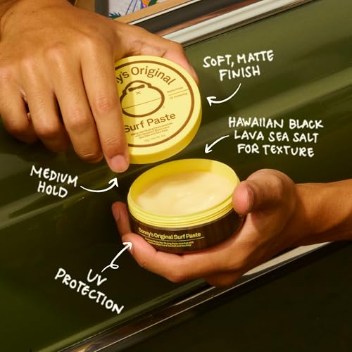 Sun Bum Texturizing Surf Paste 2-Pack | Vegan, Cruelty-Free Matte Sea Salt Styling