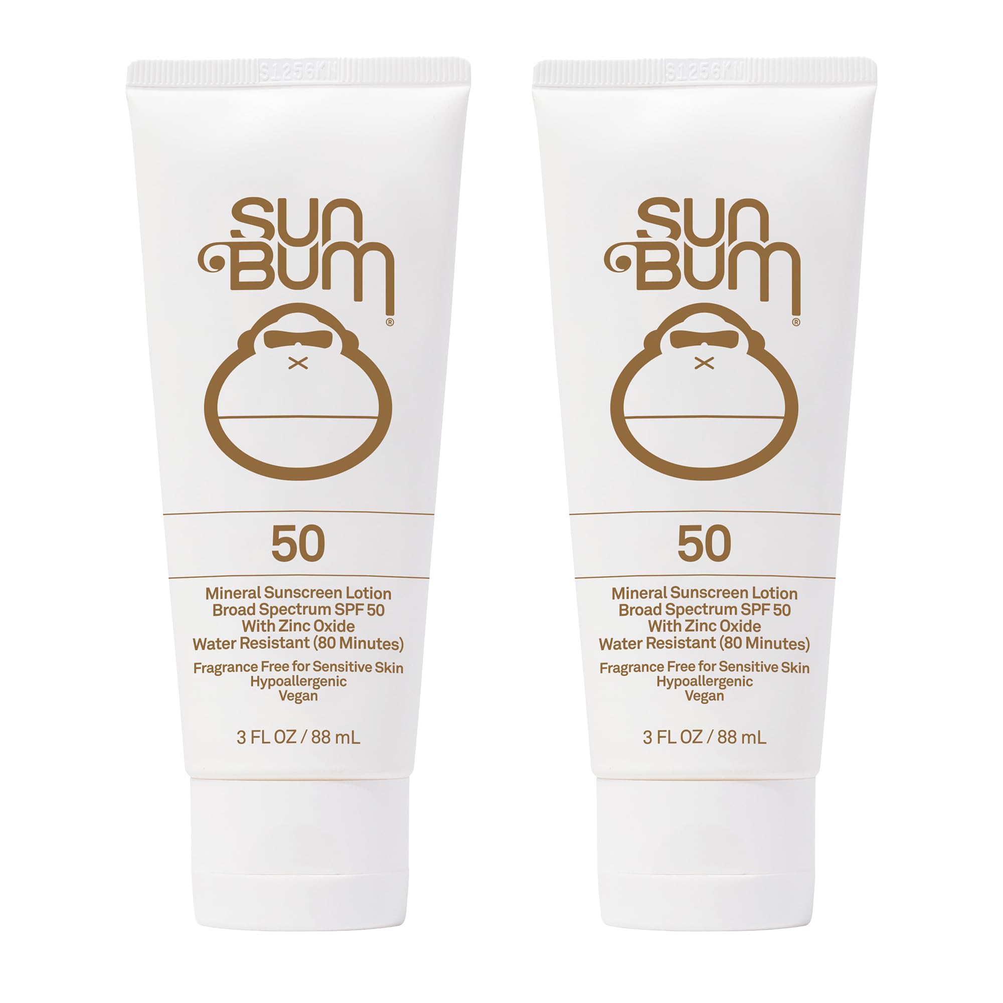 Sun Bum Mineral SPF 50 Sunscreen Lotion – 2 Pack, Vegan & Hawaii 104 Act Compliant