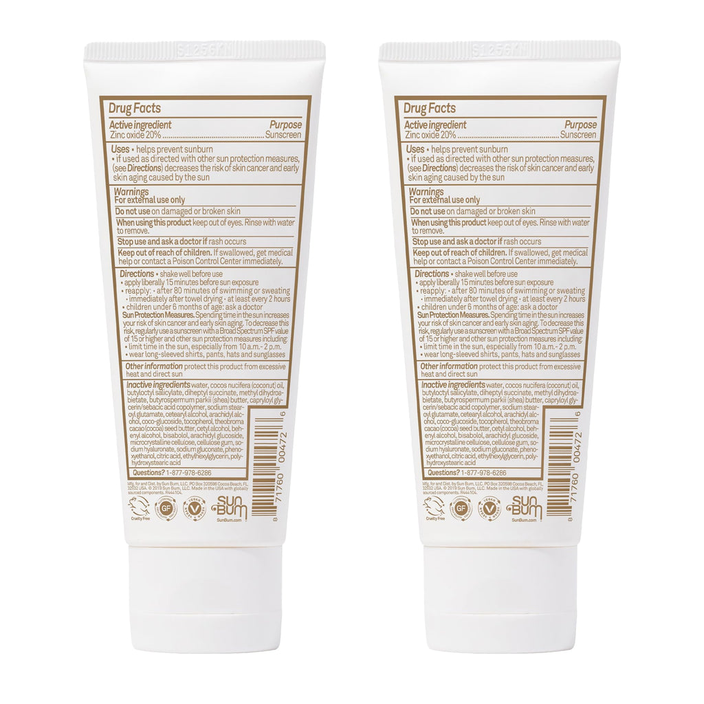Sun Bum Mineral SPF 50 Sunscreen Lotion – 2 Pack, Vegan & Hawaii 104 Act Compliant
