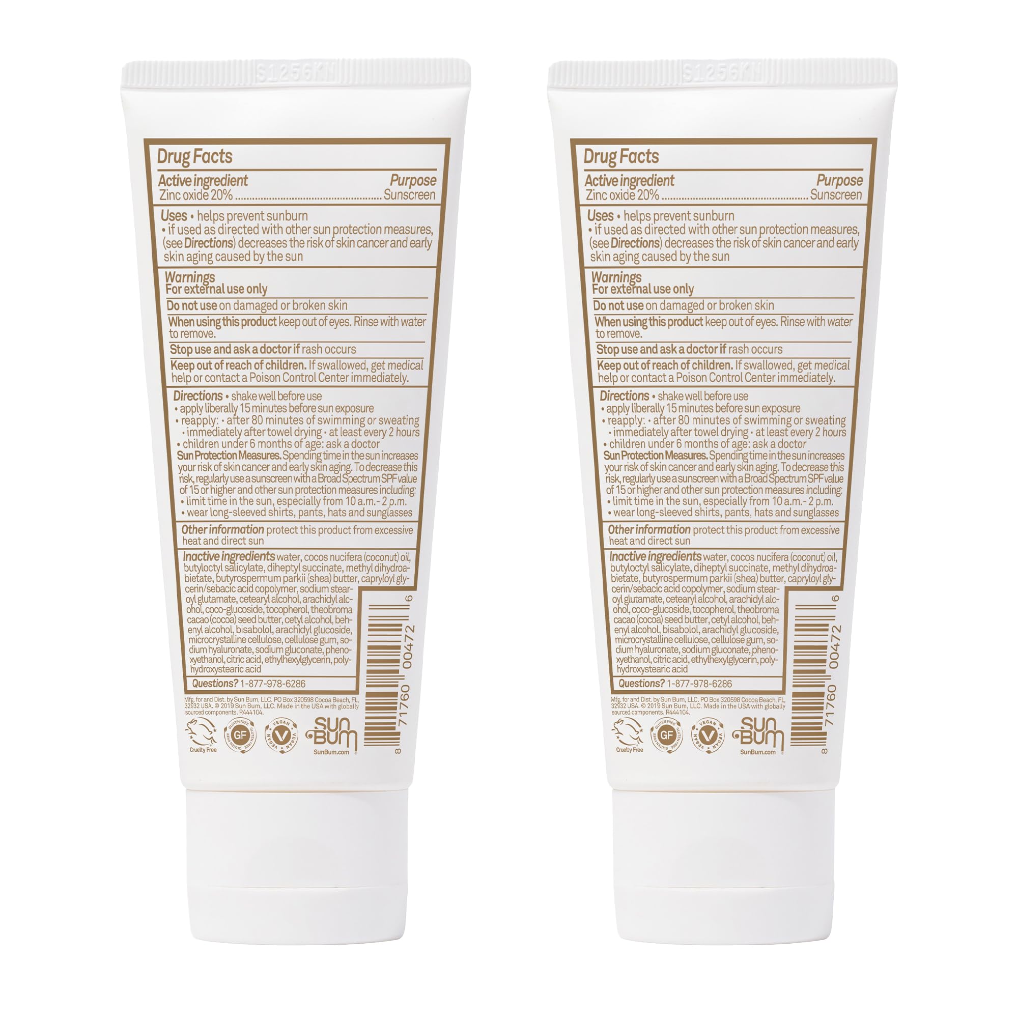 Sun Bum Mineral SPF 50 Sunscreen Lotion – 2 Pack, Vegan & Hawaii 104 Act Compliant