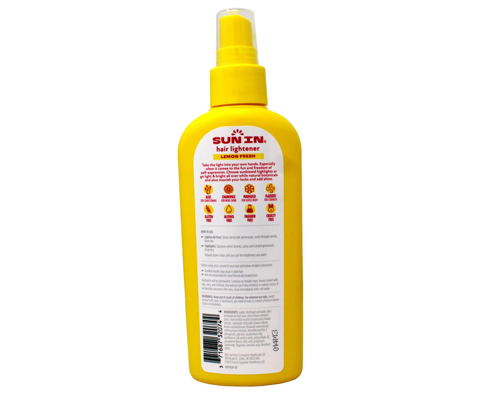 Sun-In Lemon Hair Lightener - 4.7 fl oz Spray (Pack of 6)