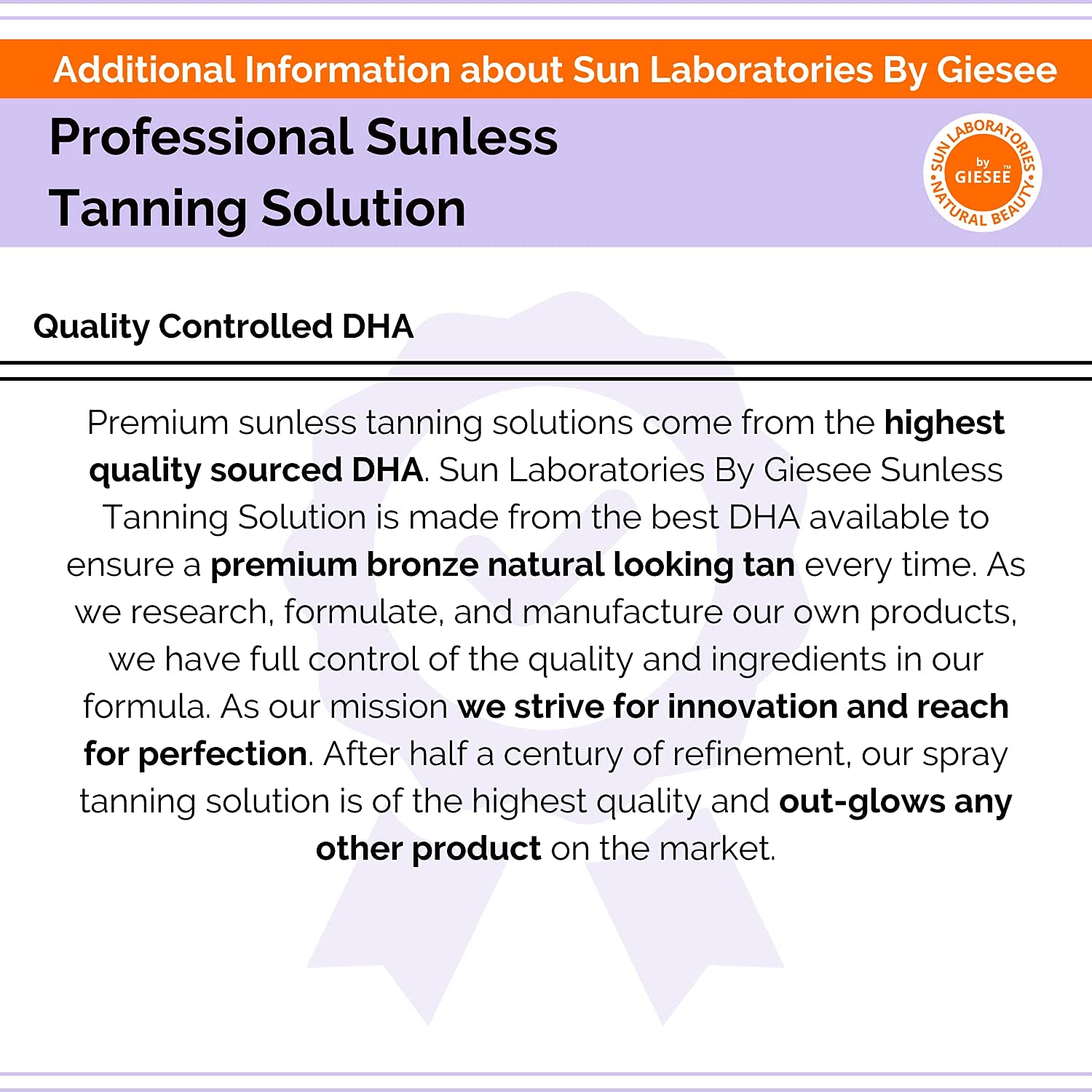 Sun Laboratories by Giesee Spray Tan Solution (Medium) – Airbrush Micro Mist, 32oz for Natural Sunless Tan (Face & Body)