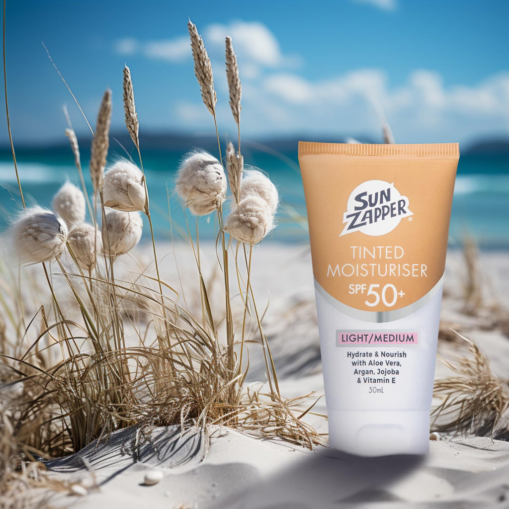 Sun Zapper BB Cream Tinted Sunscreen SPF 50+ – Light/Medium – Made in Australia